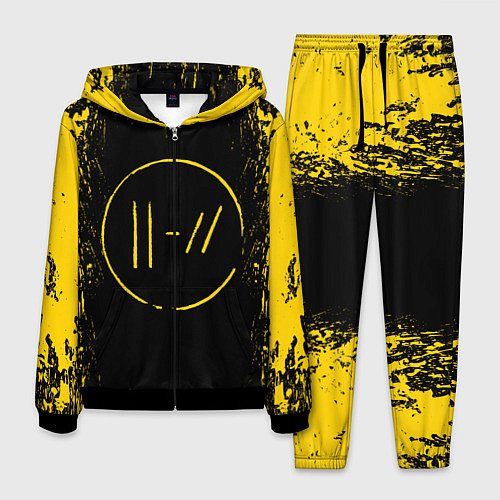 Мужской костюм 21 Pilots: Yellow & Black / 3D-Черный – фото 1