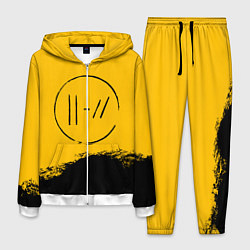 Костюм мужской 21 Pilots: Yellow Logo, цвет: 3D-белый