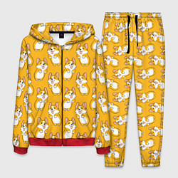 Мужской костюм Корги паттерн