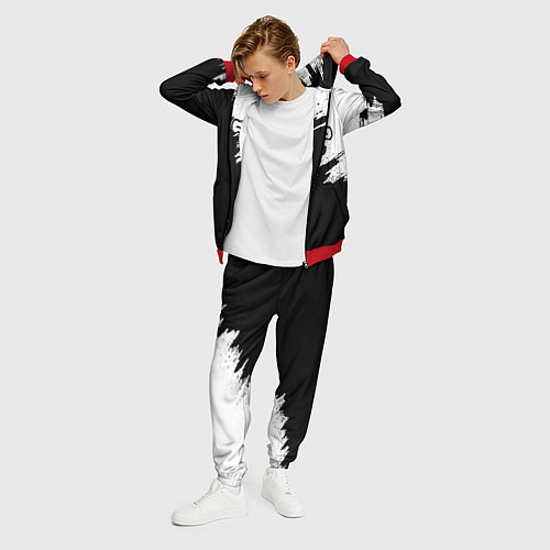 Мужской костюм ЧЁРНЫЙ КЛЕВЕР / 3D-Красный – фото 3