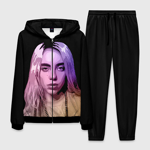 Мужской костюм BILLIE EILISH: Violet Mood / 3D-Черный – фото 1