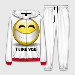 Костюм мужской I like you, цвет: 3D-красный