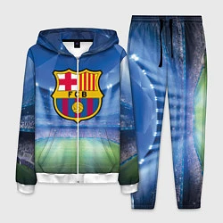 Костюм мужской FC Barcelona, цвет: 3D-белый