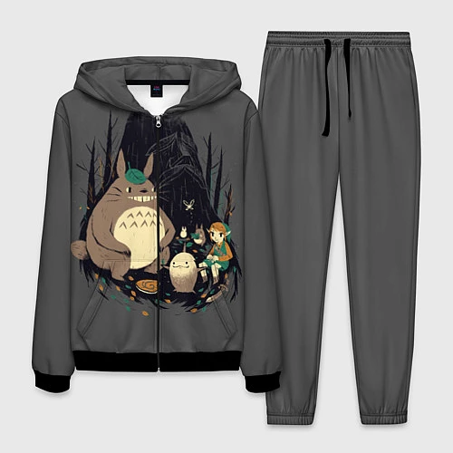 Мужской костюм Totoro / 3D-Черный – фото 1