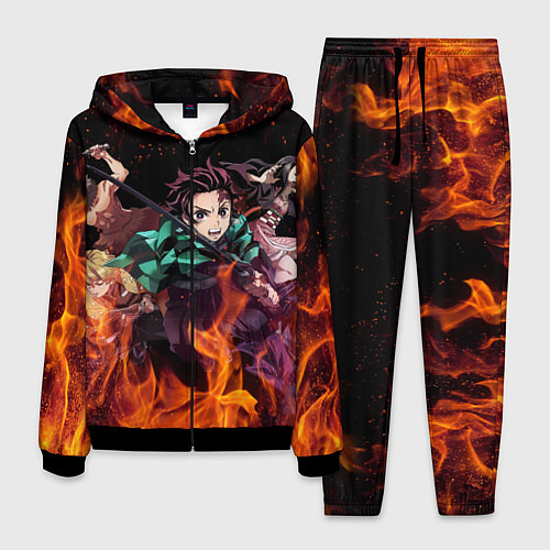 Мужской костюм KIMETSU NO YAIBA / 3D-Черный – фото 1