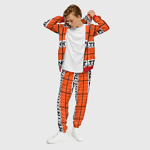 Мужской костюм Minecraft-Динамит / 3D-Красный – фото 3