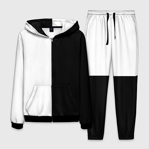 Мужской костюм ПРОСТО ЧЁРНО-БЕЛЫЙ / 3D-Черный – фото 1