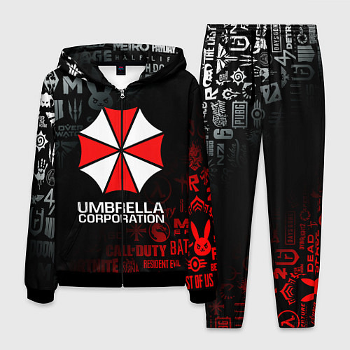 Мужской костюм RESIDENT EVIL UMBRELLA CORP / 3D-Черный – фото 1