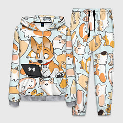 Костюм мужской Корги, цвет: 3D-меланж