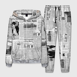 Мужской костюм Газета Newspaper