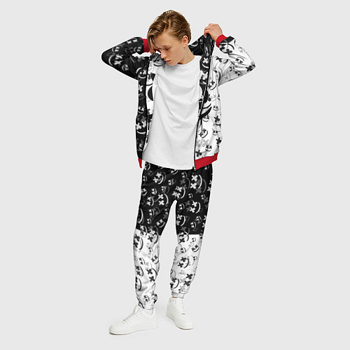 Мужской костюм Fortnite & Marshmello / 3D-Красный – фото 3