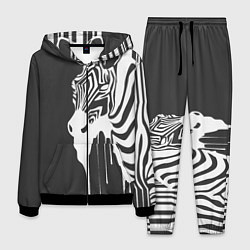 Костюм мужской Зебра, цвет: 3D-черный