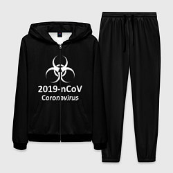 Костюм мужской NCoV-2019: Coronavirus цвета 3D-черный — фото 1