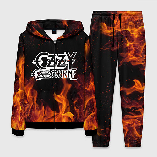 Мужской костюм Ozzy Osbourne / 3D-Черный – фото 1