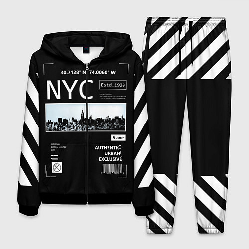 Мужской костюм Off-White: NYC / 3D-Черный – фото 1