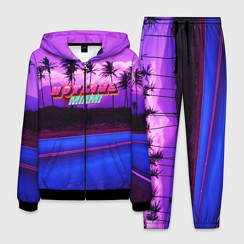 Мужской костюм HOTLINE MIAMI / 3D-Черный – фото 1