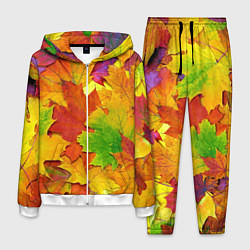 Костюм мужской Осенние листья, цвет: 3D-белый