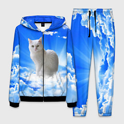 Костюм мужской Кот в облаках, цвет: 3D-черный