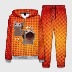 Костюм мужской Cat Pop Мем, цвет: 3D-меланж