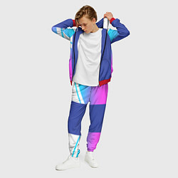 Костюм мужской NEON GRADIENT FITNESS UNIFORM, цвет: 3D-красный — фото 2