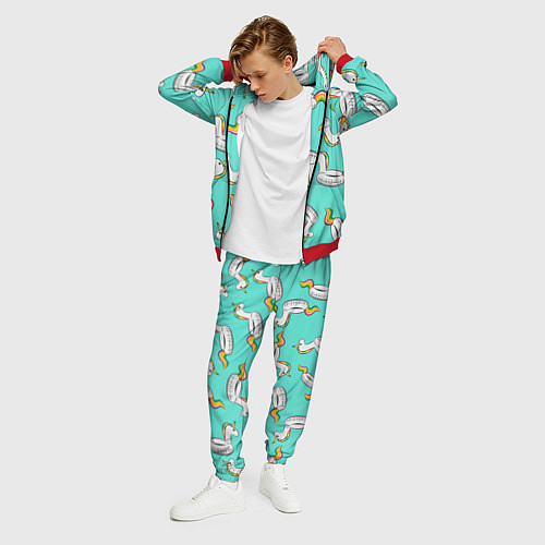 Мужской костюм Единорог Круг / 3D-Красный – фото 3