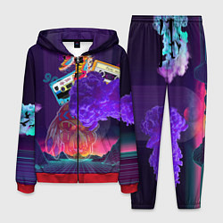 Костюм мужской Ретро 90-е, цвет: 3D-красный