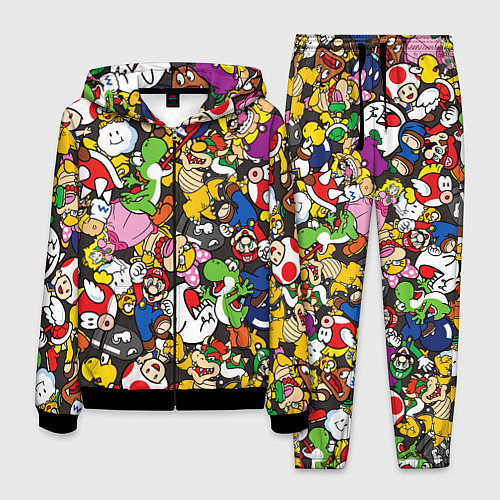 Мужской костюм Mario ALLSTARS / 3D-Черный – фото 1