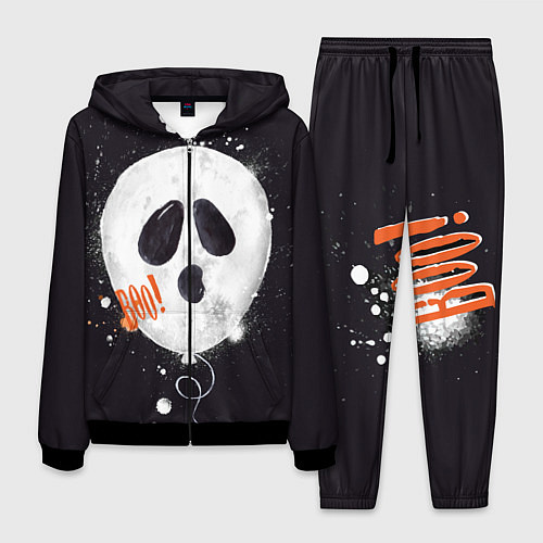 Мужской костюм Шарик-пугайка черный, полиэстер / 3D-Черный – фото 1