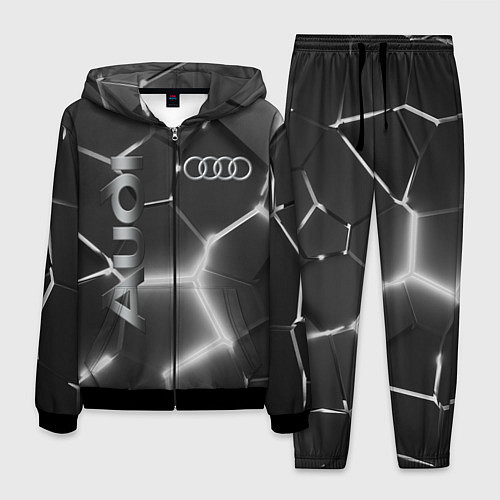 Мужской костюм AUDI GREY 3D ПЛИТЫ / 3D-Черный – фото 1