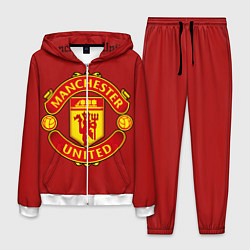 Костюм мужской Manchester United F C, цвет: 3D-белый