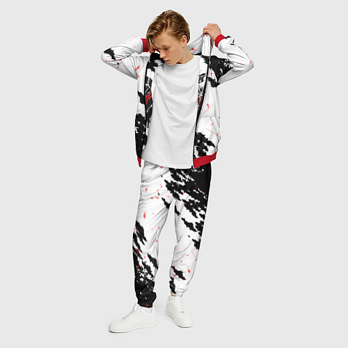 Мужской костюм Берсерк маска с красными глазами / 3D-Красный – фото 3