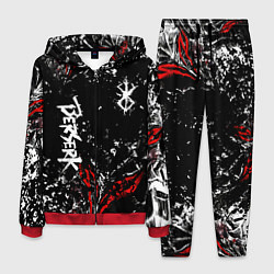 Костюм мужской Берсерк Черная маска, цвет: 3D-красный