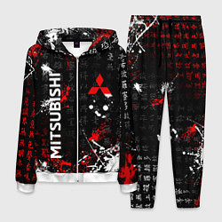 Костюм мужской Японские символы Митсубиси, цвет: 3D-белый