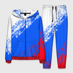 Костюм мужской Флаг РФ триколор, цвет: 3D-красный