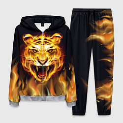 Костюм мужской Тигр В Пламени, цвет: 3D-меланж