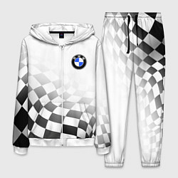 Костюм мужской BMW, БМВ СПОРТ, ФИНИШНЫЙ ФЛАГ, цвет: 3D-белый