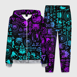 Мужской костюм ВЕДЬМАК ЛОГОБОМБИНГ НЕОН