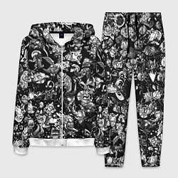 Мужской костюм DOTA 2 ВСЕ ПЕРСОНАЖИ ЧЁРНО БЕЛЫЙ