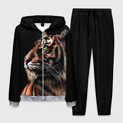 Костюм мужской Тигр в Темноте Взгляд Вверх, цвет: 3D-меланж