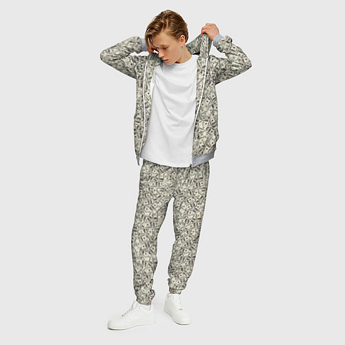 Мужской костюм Доллары Dollars / 3D-Меланж – фото 3