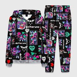 Костюм мужской DELTARUNE PATTERN ART ГЕРОИ ДЕЛЬТАРУН, цвет: 3D-меланж