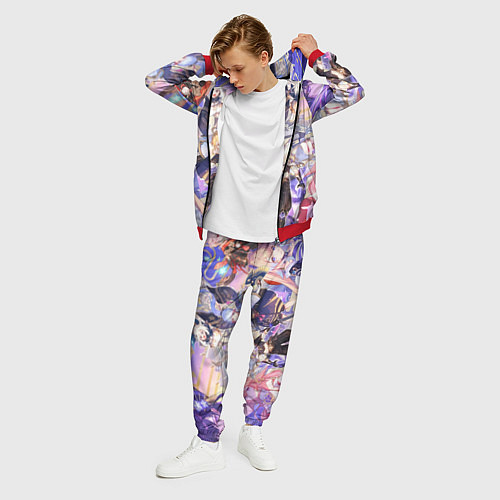 Мужской костюм Genshin Impact - Арка Инадзумы / 3D-Красный – фото 3