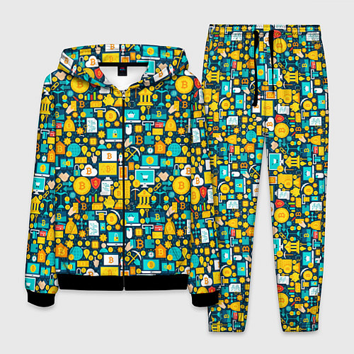 Мужской костюм Трейдер Криптовалют / 3D-Черный – фото 1