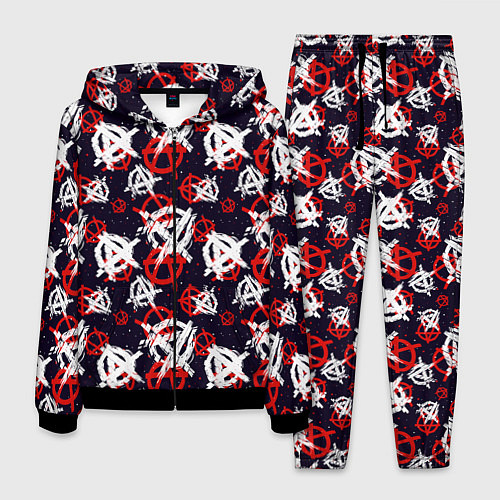 Мужской костюм Анархия текстура / 3D-Черный – фото 1