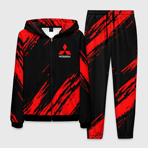 Мужской костюм Mitsubishi Texture Red / 3D-Черный – фото 1