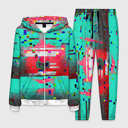 Костюм мужской Fashion glitch 2088, цвет: 3D-белый