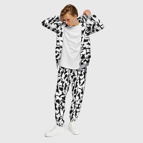 Мужской костюм Домашний котик / 3D-Меланж – фото 3