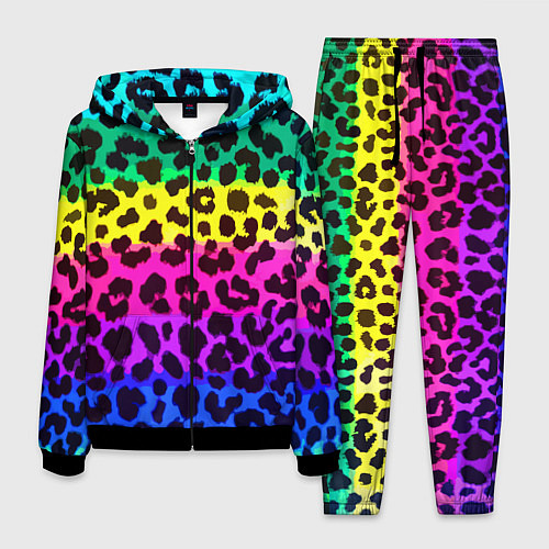 Мужской костюм Leopard Pattern Neon / 3D-Черный – фото 1
