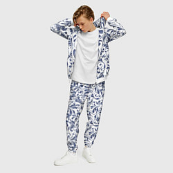 Костюм мужской Гжелевый рисунок, цвет: 3D-белый — фото 2