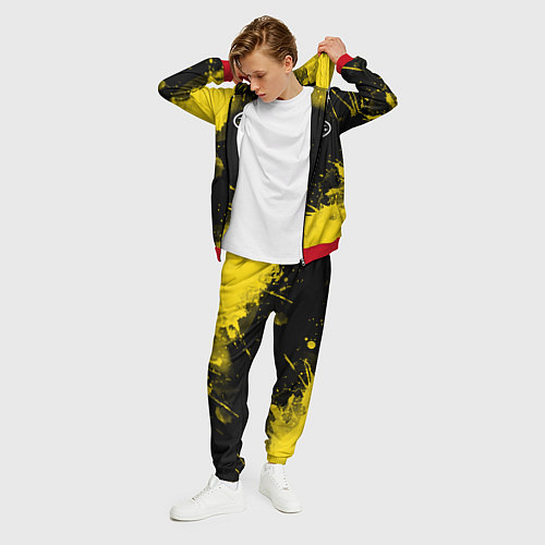 Мужской костюм СУБАРУ - SUBARU Желтые пятна / 3D-Красный – фото 3